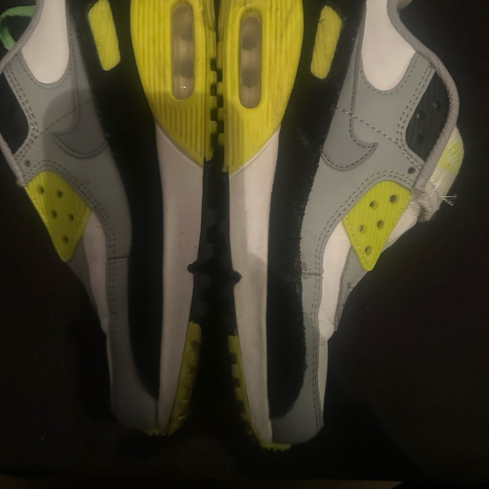Nike Air Max in Black, Gray, and Yellow